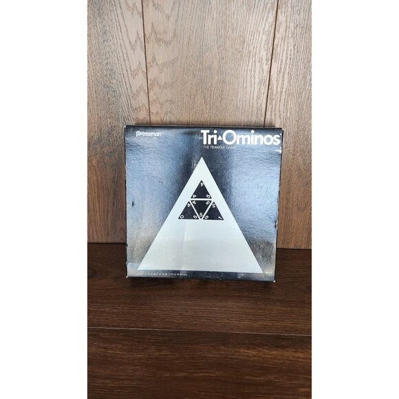 Vintage 1968 Pressman Toy Tri-Ominos Triangle Dominos Board Game Set - Picture 2 of 9